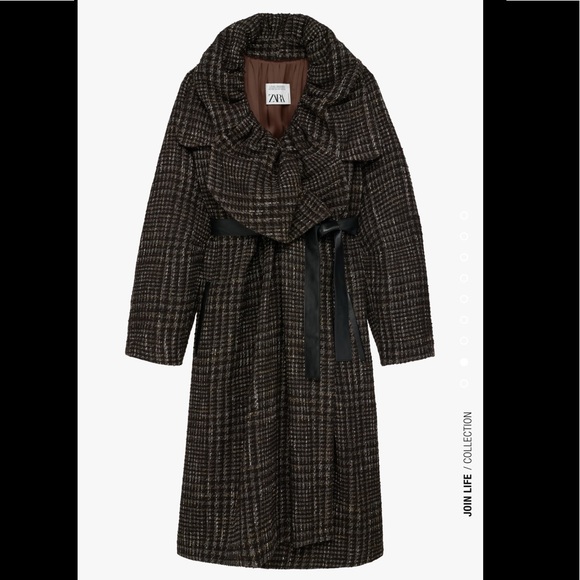 Women Zara Balloon Collar Coat Limited Edition Size M-L - Picture 2 of 10